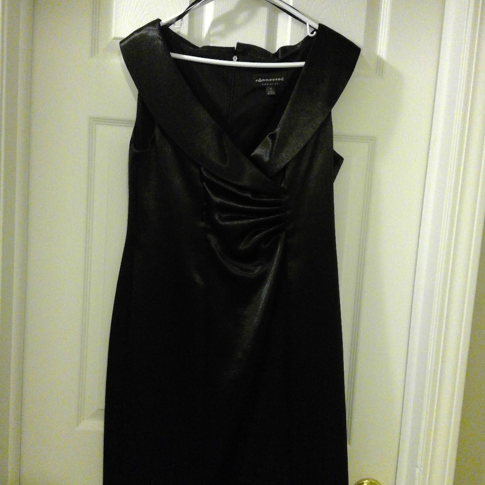 Connected Apparel Black Sleeveless Dress